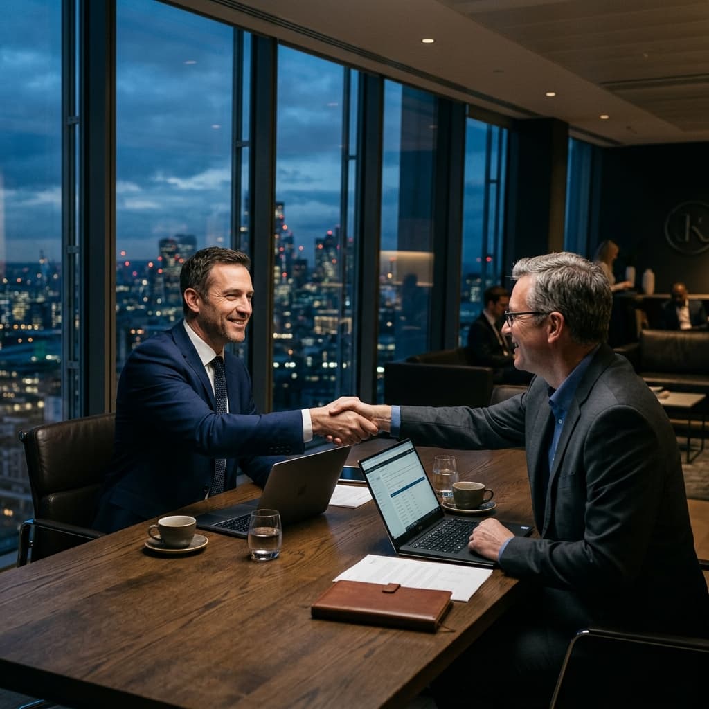 Business consultation meeting